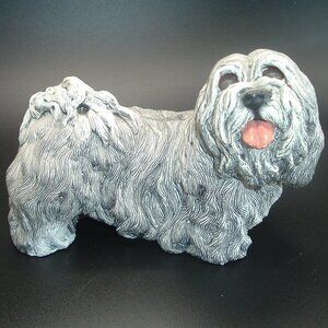 MALTESE Dog Art Sculpture Figure by Martha Carey Whiskers Milton VT U.S.A 1987